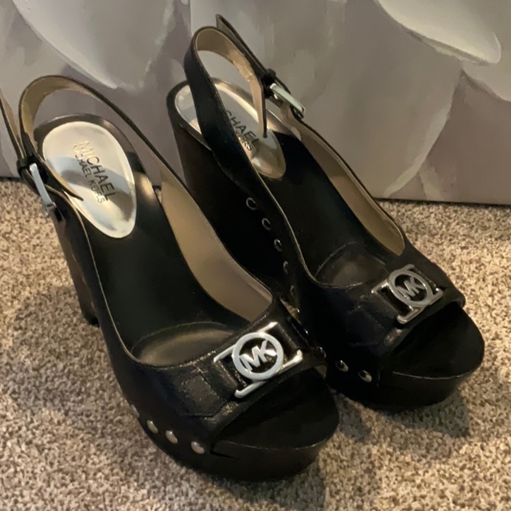 High wedge heel- barely worn!